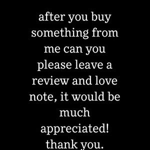 please leave a review! 😊